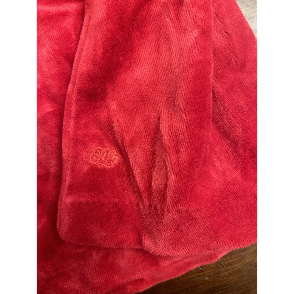 Ralph Lauren Red Velour Special Occasion Long Sleeve Dress 18 Months